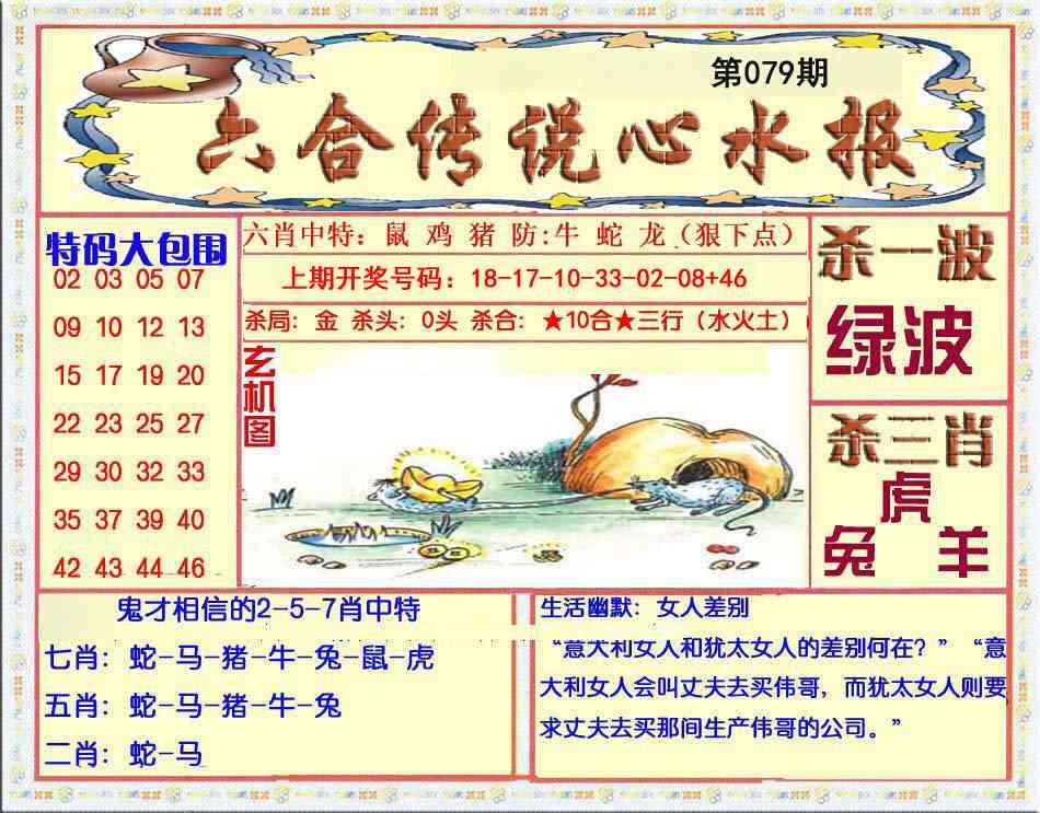079期六合传说(心水版)[图]